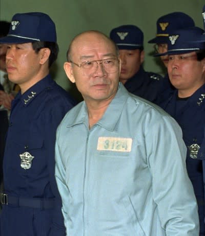 南韓前總統全斗煥1996年2月受審（AP）
