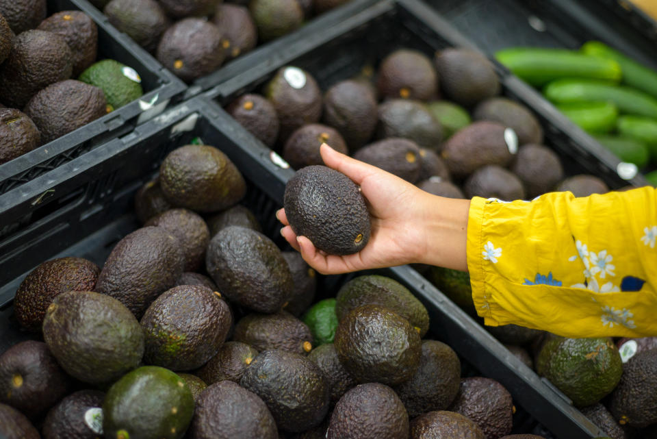 Aguacate de un supermercado