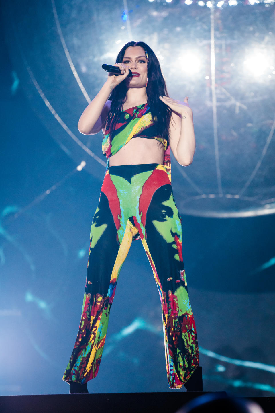 RIO DE JANEIRO, BRAZIL - SEPTEMBER 29: Jessie J performs live on stage during the third day of the Rock In Rio Music Festival at Cidade do Rock on September 29, 2019 in Rio de Janeiro, Brazil. (Photo by Mauricio Santana/Getty Images)