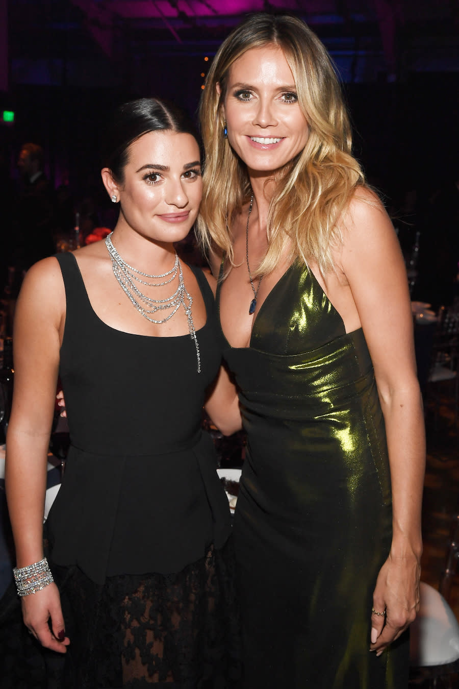 LEA MICHELE AND HEIDI KLUM