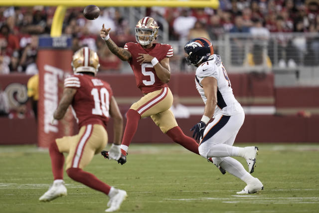 49ers' dubious debut: Trey Lance, Jake Moody among those to falter in  blowout loss - The Athletic