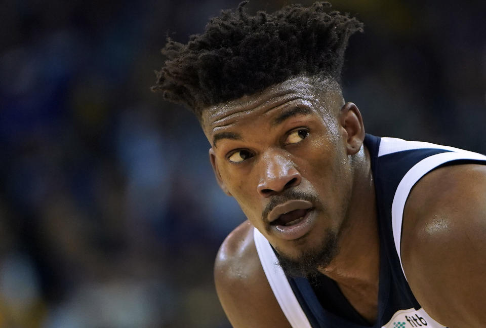 Jimmy Butler will be a Philadelphia 76er in short order, according to reports. (Getty)