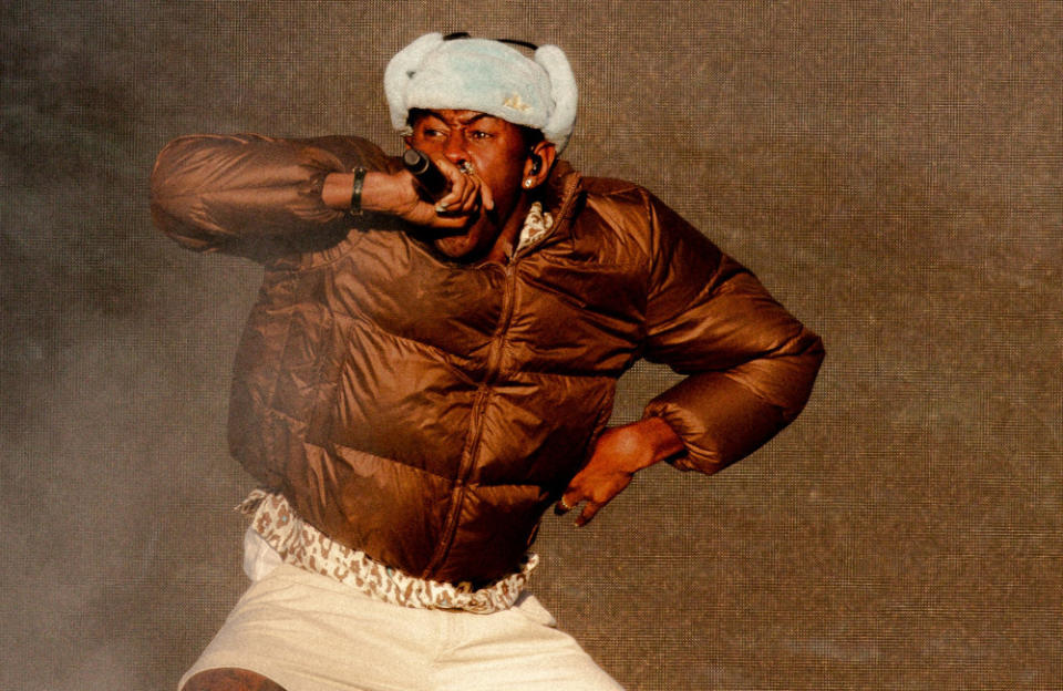 Tyler, The Creator performing at Wireless (c) Ben Awin credit:Bang Showbiz