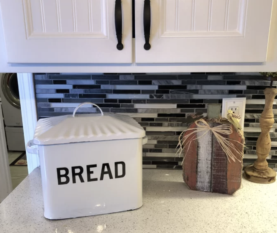 The breadbox sitting on a countertop