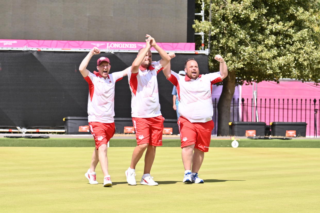 Brett won Commonwealth gold alongside Louis Ridout and Jamie Chestney