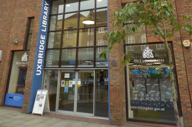 Uxbridge Library in the High Street pictured from the outside