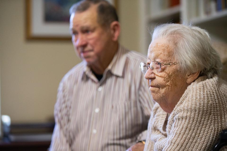 William and Doris Brown share their love story after celebrating 70 years of marriage Thursday, Feb. 15, 2024.