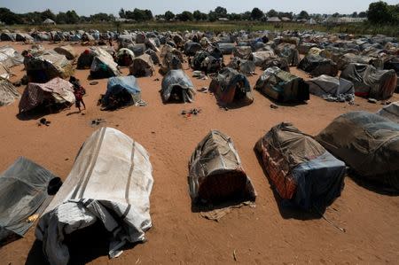 A view shows an IDP camp housing families, who escaped violence between herders and farming communities, in Daudu, on the outskirts of Makurdi, Nigeria November 29, 2018. Picture taken November 29, 2018. REUTERS/Afolabi Sotundi