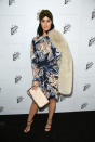 <p>We’re a little bit in love with Katy Perry’s turban and faux fur shawl combo, but hazard a guess that it won’t be to everyone’s taste.<i> [Photo: Rex]</i></p>