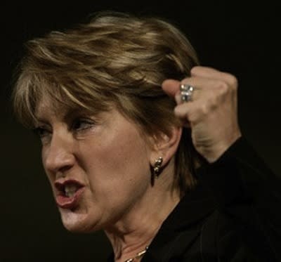 Carly Fiorina fist