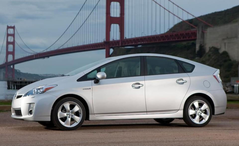 <p>Some Prius and Prius V models were recalled in 2018 due to reports that the cars' hybrid systems could shut down unexpectedly. Toyota's fix involved updating the software for the motor/generator electronic control unit and the hybrid system ECU if necessary.</p><p><strong>Affected models:</strong> 2010–2014 Toyota Prius (pictured) and Prius V.</p>