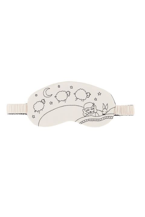 <p>No. 3: OuiHours Lanie Sleeping Mask by Morgan Lane, $98, <a rel="nofollow noopener" href="https://orchardmile.com/oui-hours/morgan-lane-lanie-sleeping-mask-ohb18dfeab?color=white" target="_blank" data-ylk="slk:orchardmile.com;elm:context_link;itc:0;sec:content-canvas" class="link "><u>orchardmile.com</u></a>. </p>