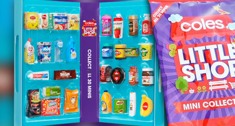 The set of 30 items has created hysteria among young children and their parents. Source: Coles