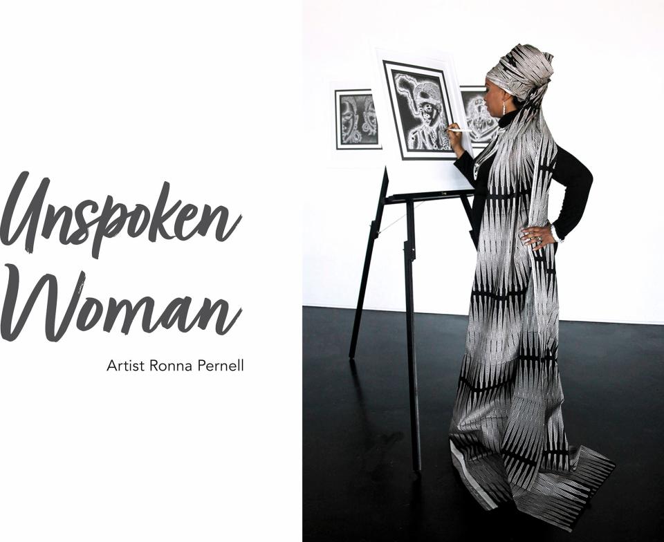 The cover of "Unspoken Women," a new book by artist Ronna Pernell.