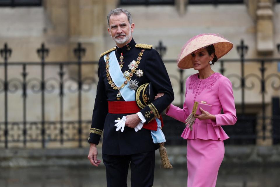 King Felipe VI and Queen Letizia of Spain at coronation