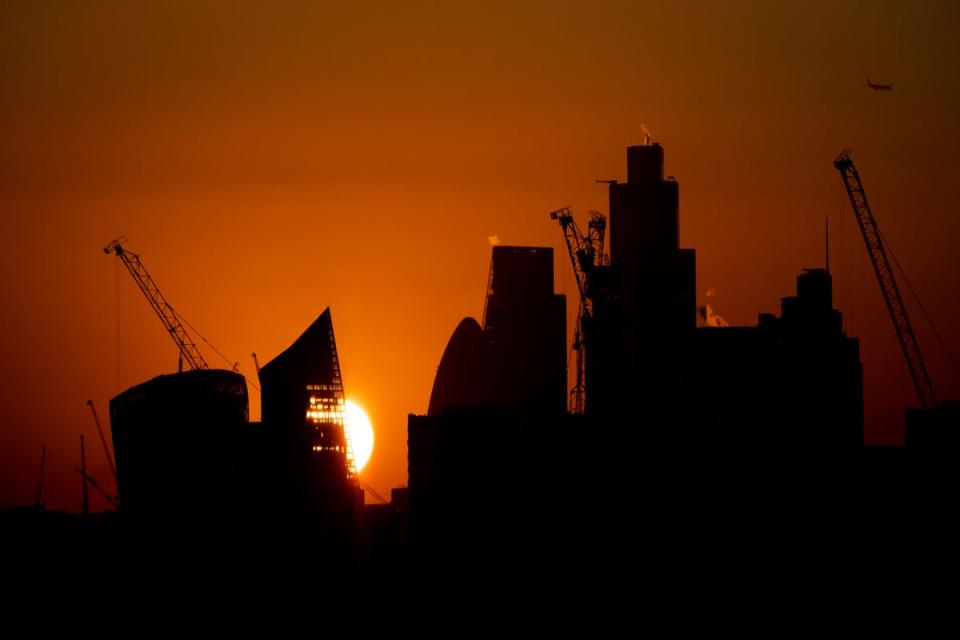 The FTSE 100 ended the day down 116.79 points, or 1.54%, at 7,476.2 (Aaron Chown/PA) (PA Archive)