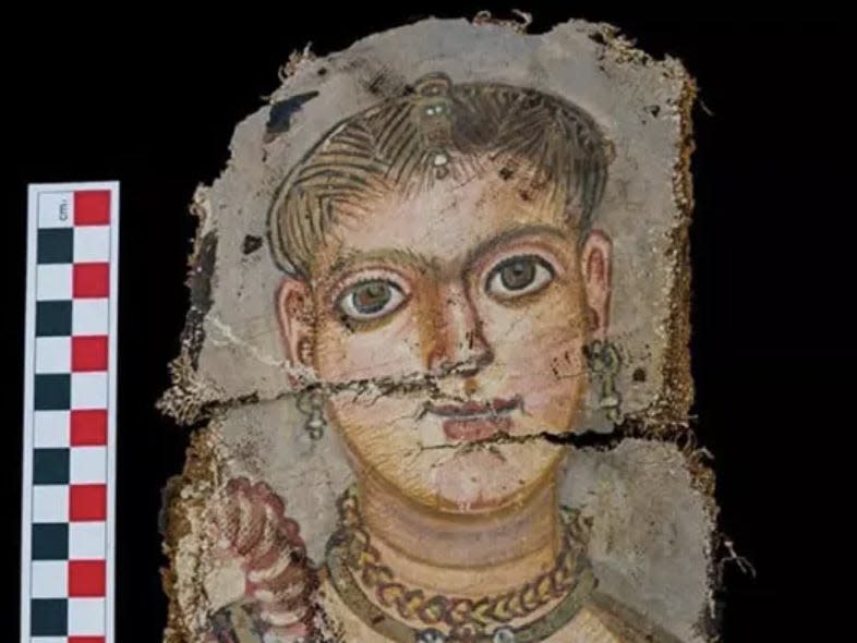 One portrait of a mummy discovered