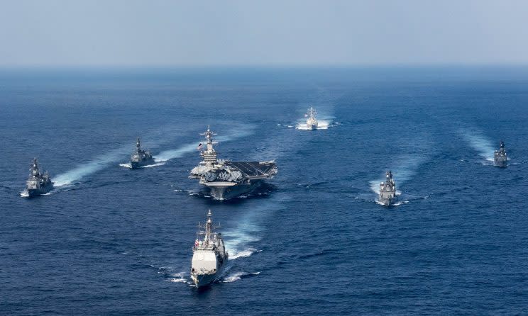 US warships head towards North Korea (US Navy)