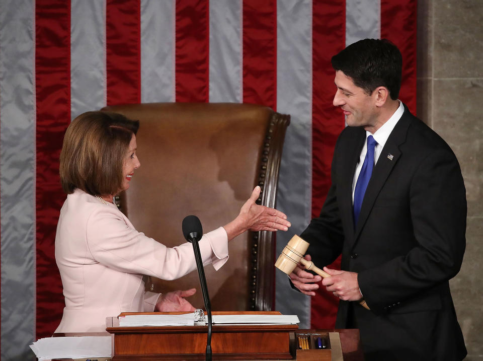 Presenting the speaker’s gavel