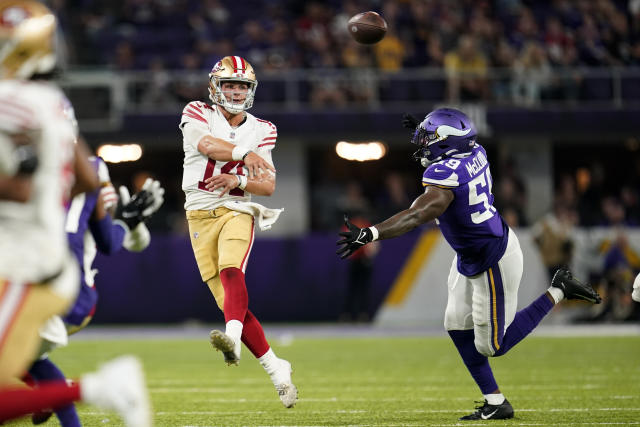 Vikings fall to 49ers 17-7 in preseason game at U.S. Bank Stadium without  starters