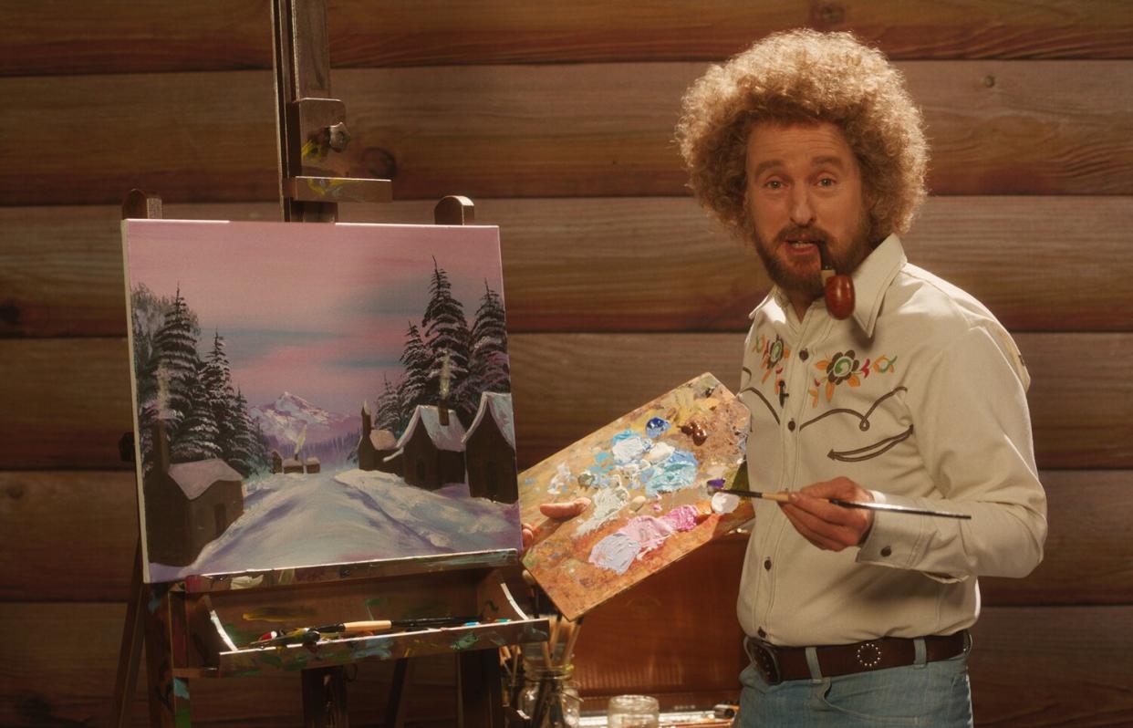 First look of Owen Wilson as Bob Ross-like painter