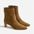 <p><strong>J.Crew</strong></p><p>jcrew.com</p><p><strong>$248.00</strong></p><p>Green suede boots are a stylish alternative to black boots for fall. These ones from J.Crew with kitten heels make standing on your feet all day a breeze.</p>