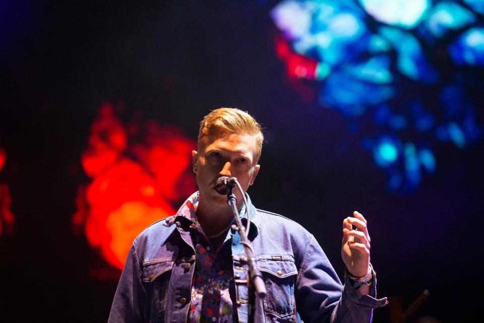 Tyler Childers performs on the third day of Bonnaroo near Manchester, Tenn., on Saturday, June 17, 2023. 