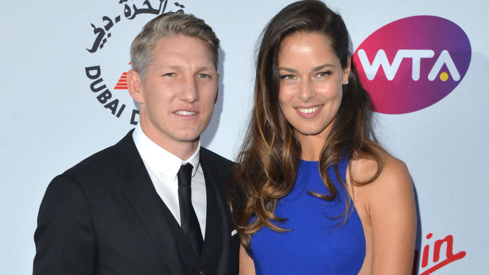 Bastian Schweinsteiger und Ana Ivanovic bei der WTA Pre-Wimbledon Party im Juni in London