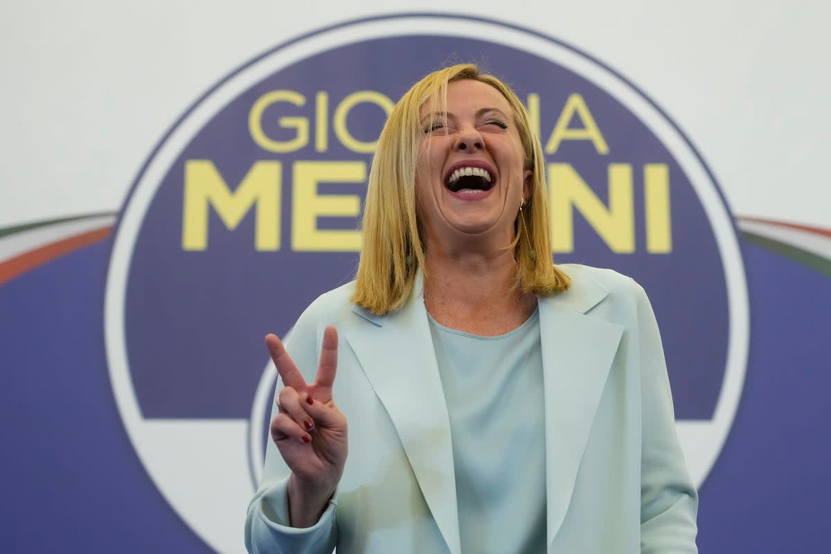 Far-Right party Brothers of Italy’s leader Giorgia Meloni (Gregorio Borgia/AP) (AP)