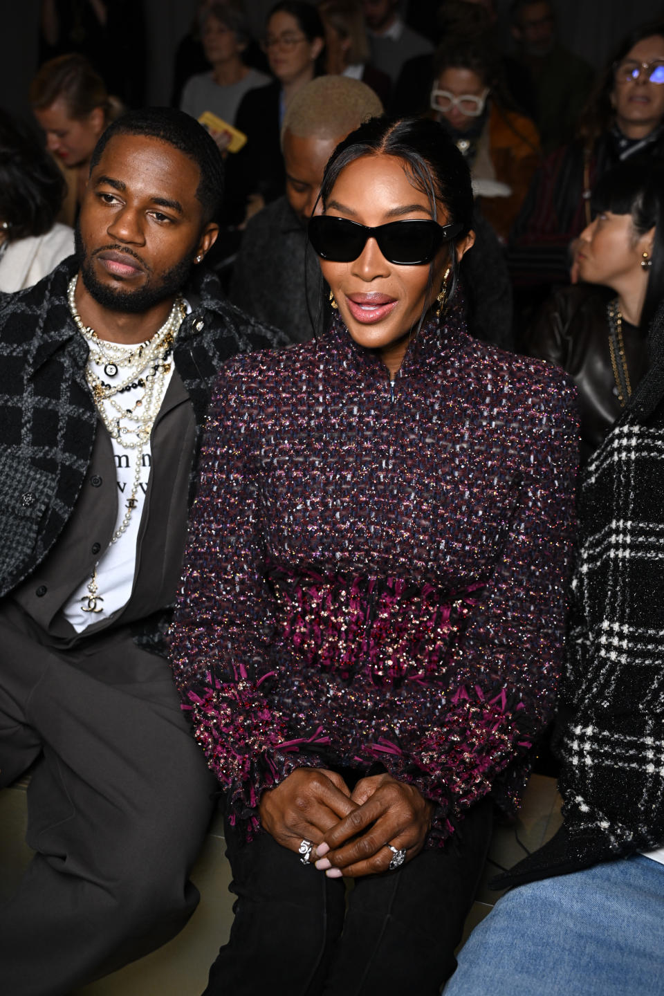 Naomi Campbell at Chanel Haute Couture at Paris Fashion Week