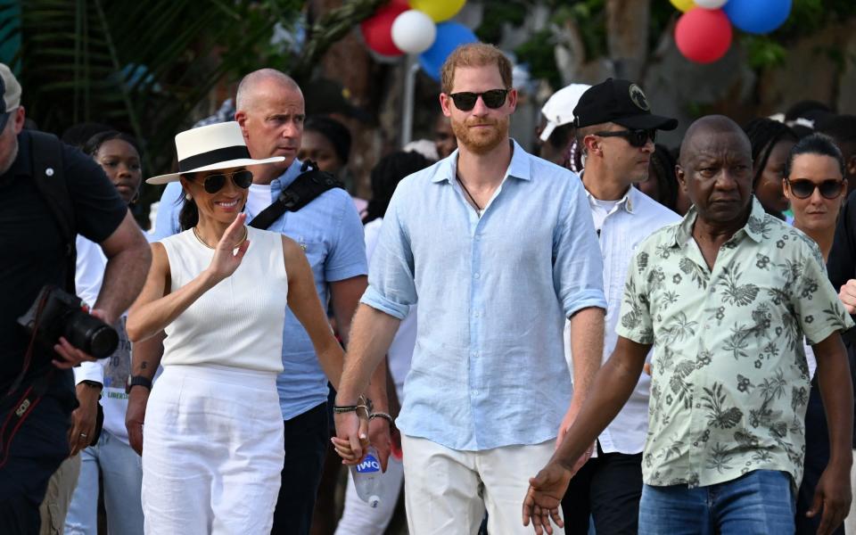 Harry and Meghan in Colombia