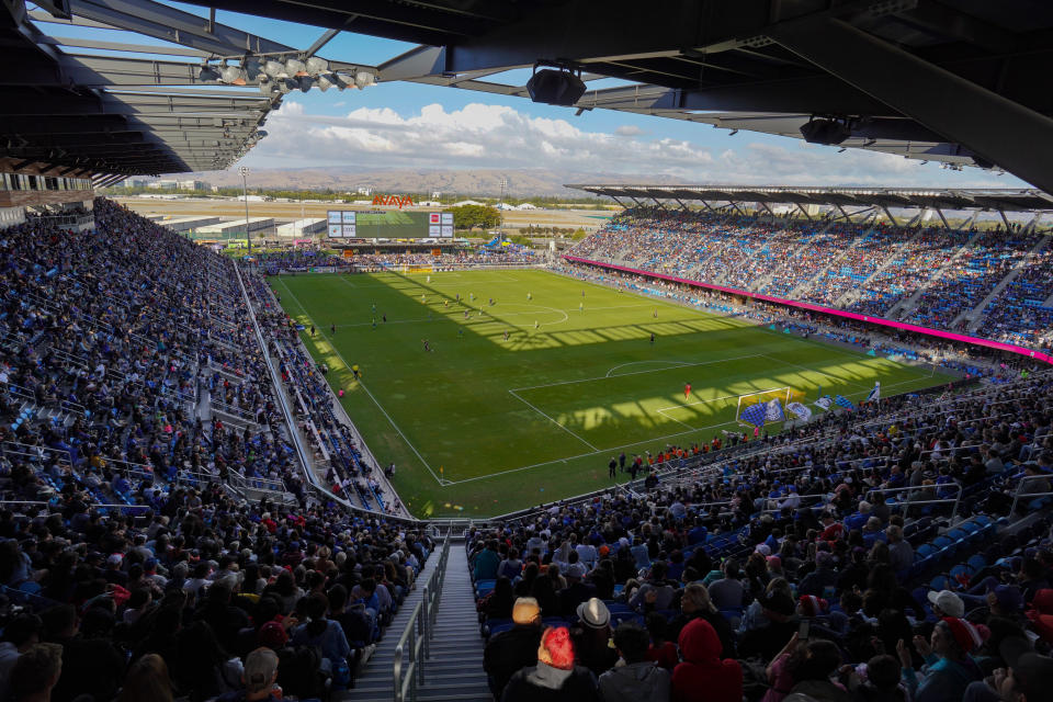SAN JOSE, CA - SEPTEMBER 29: A general view during a Major League Soccer (MLS) match between the San Jose Earthquakes and the Seattle Sounders on September 29, 2019 at Avaya Stadium in San Jose, California. (Photo by John Todd/ISI Photos/Getty Images).