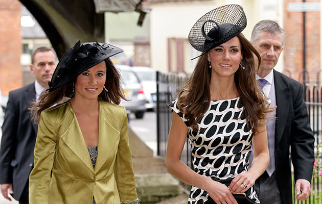 Duchess Catherine and Pippa Middleton. Photo: Getty Images.