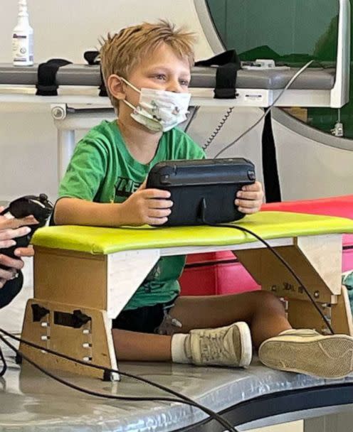 PHOTO: Cooper Roberts is pictured while recovering from injuries sustained in the July 4, 2022, shooting at a parade in Highland Park, Ill. (Roberts Family)