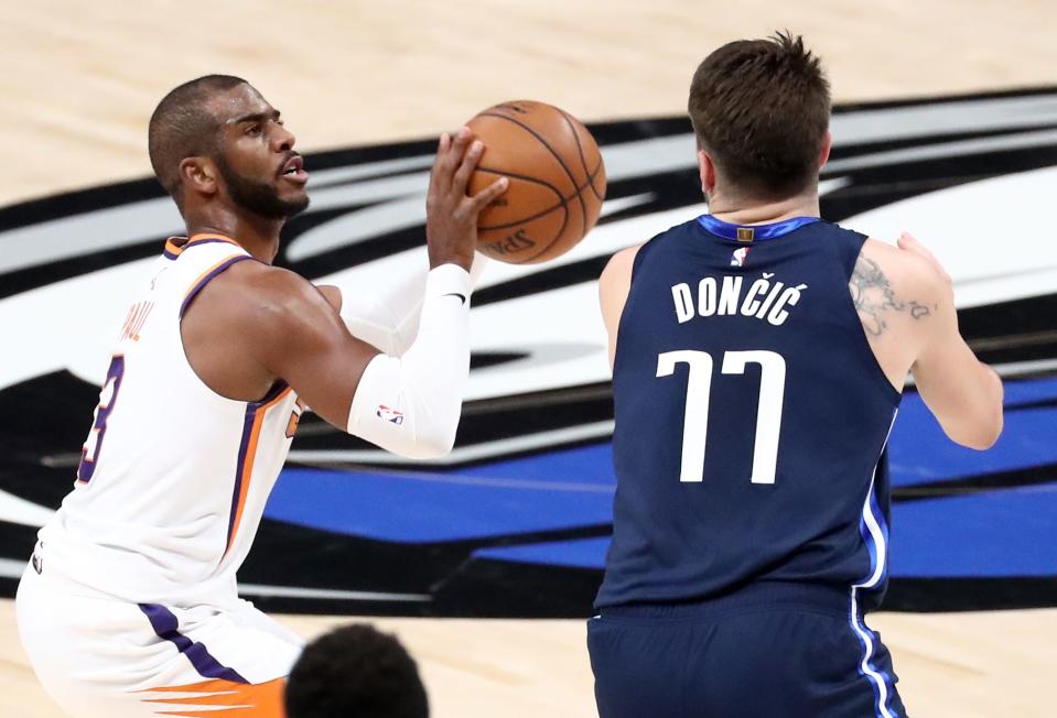 Will Chris Paul and the Phoenix Suns beat Luka Doncic and the Dallas Mavericks in their NBA game on Thursday night?