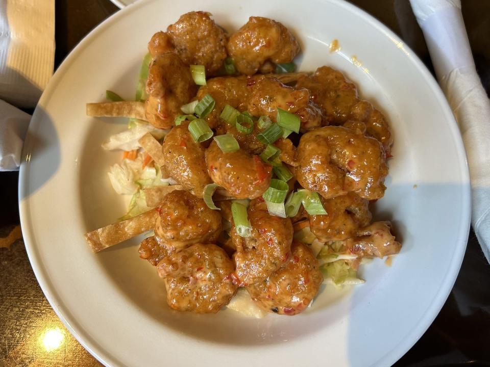 Shrimp appetizer at Hard Rock Cafe