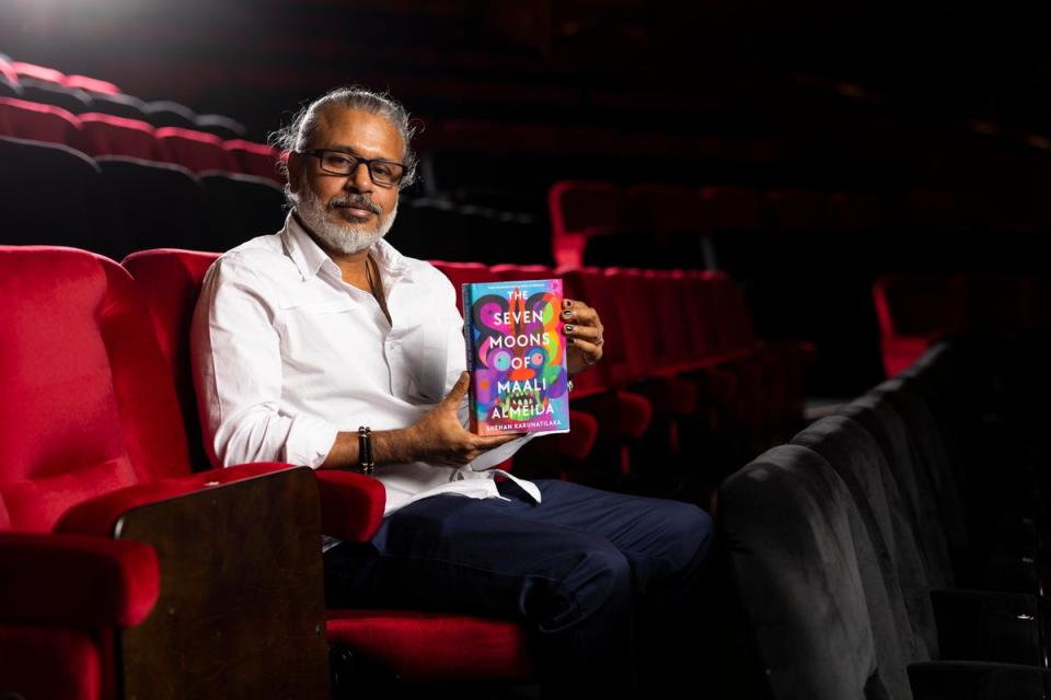 Winner Karunatilaka at a Booker Prize 2022 shortlist event (David Parry)