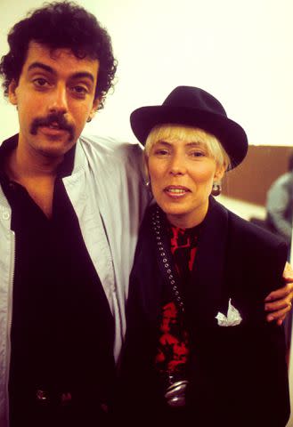 Michael Putland/Getty Images Joni Mitchell and Larry Klein