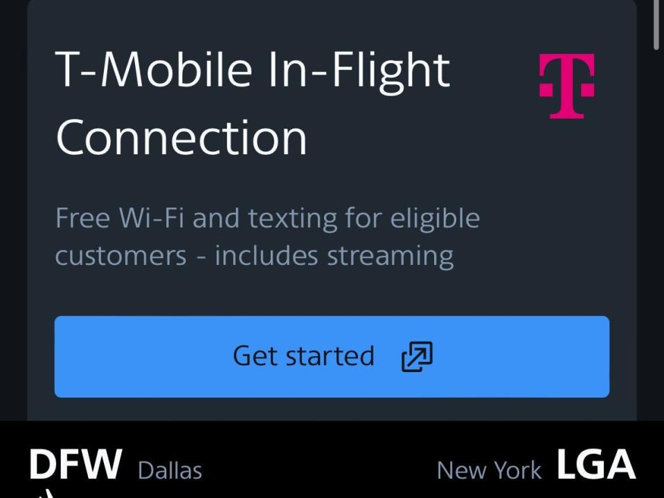 A screenshot of AA.com website with T-Mobile offer.