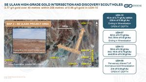 Bayan Khundii Gold Trend Continuation and Ulaan Gold Discovery Project Map 1