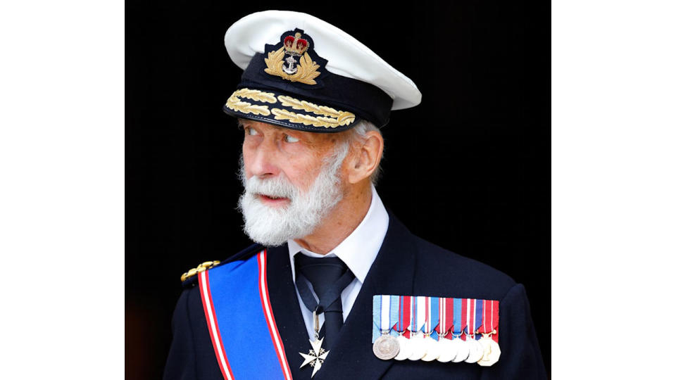 Prince Michael of Kent in naval uniform