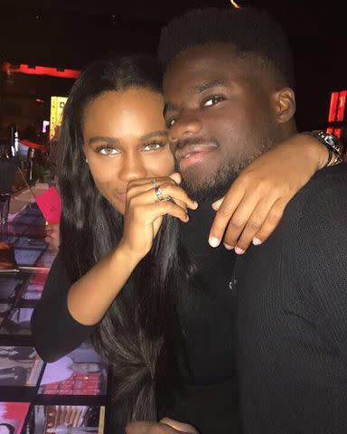 <p>Ayan Broomfield Instagram</p> Ayan Broomfield and Frances Tiafoe in Paris in 2018