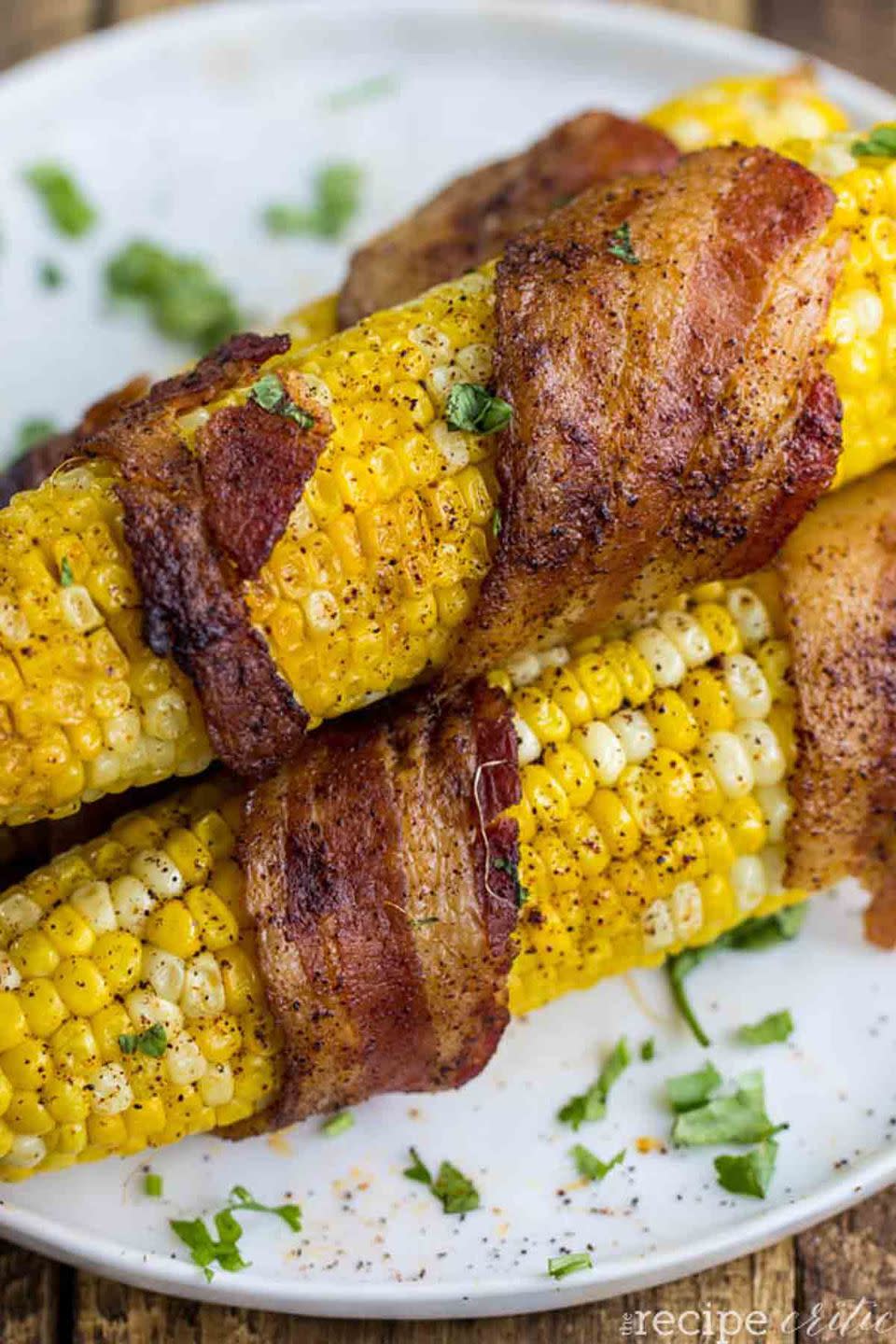 Grilled Bacon-Wrapped Corn