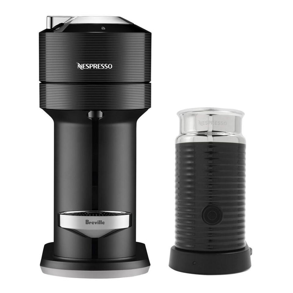 8) Nespresso Vertuo Next with Aeroccino 3 by Breville, Black