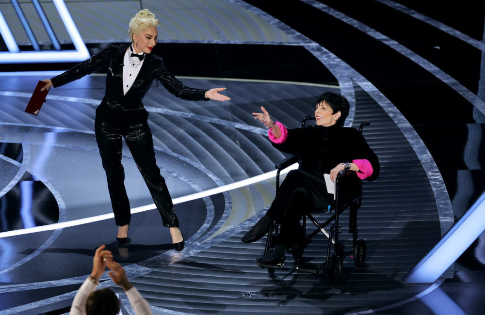 Liza Minnelli and Lady Gaga at the Oscars credit:Bang Showbiz