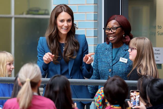 <p>Chris Jackson/Getty Images</p> Kate Middleton with Chief Executive Gubby Ayida at the opening of Evelina London's new children's day surgery unit on December 5, 2023.