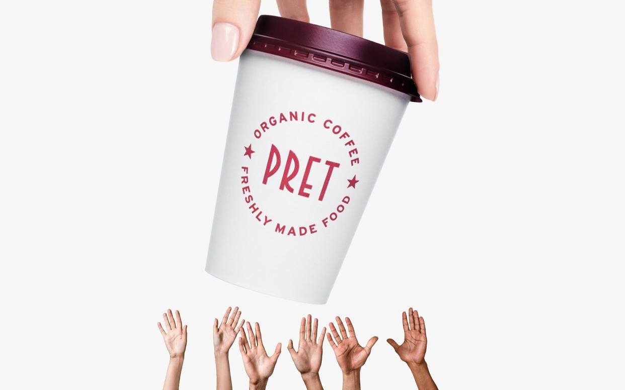 Pret A Manger coffee