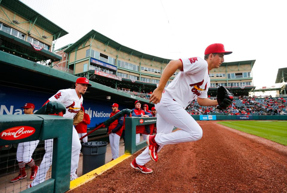 The Springfield Cardinals took on the Wichita Wind Surge during the Cardinals home opener at Hammons Field on Thursday, April 6, 2023.