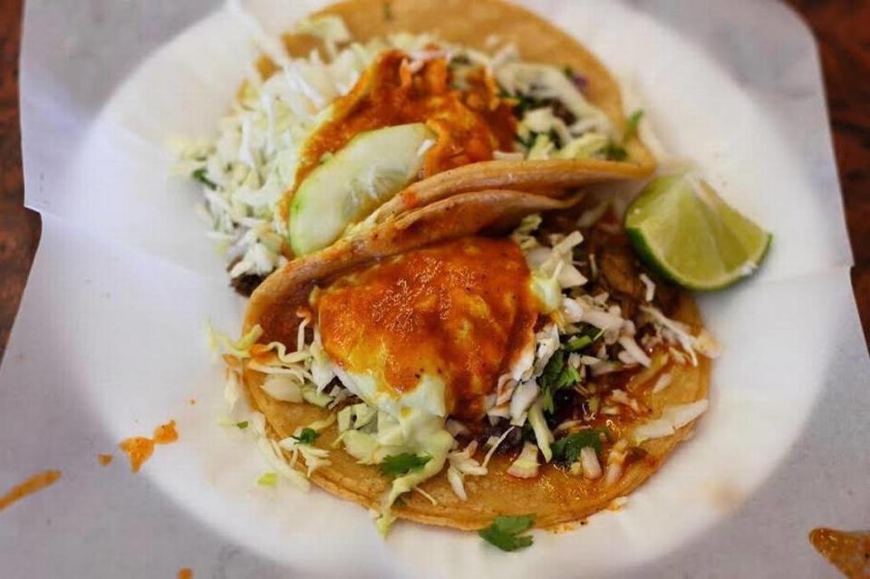La Elegante’s adobada (chile-braised pork) tacos were named in a Food Network story about the best things to eat in California by Natalie B. Compton.