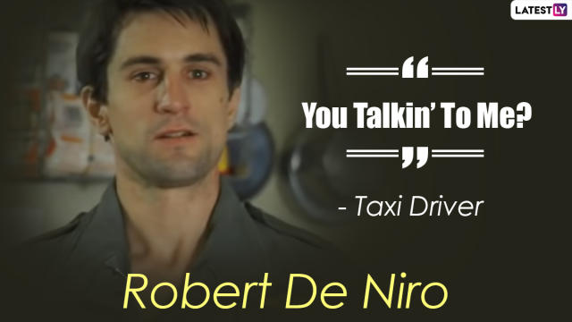 taxi driver robert de niro you talking to me